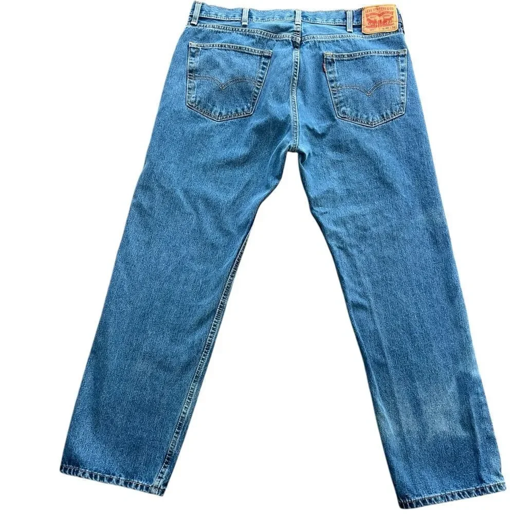 Levi’s 505 Regular Fit Jeans Men’s W40 L32 | Classic Straight Leg Denim |